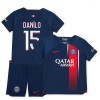 Maglia ufficiale Paris Saint Germain 2023-24 Danilo 15 Casa per Bambino